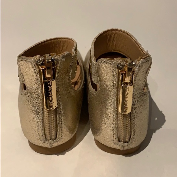 Tahari Gold flats size 5 toddler - Picture 3 of 4